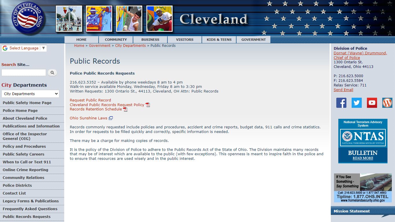 Public Records | City of Cleveland